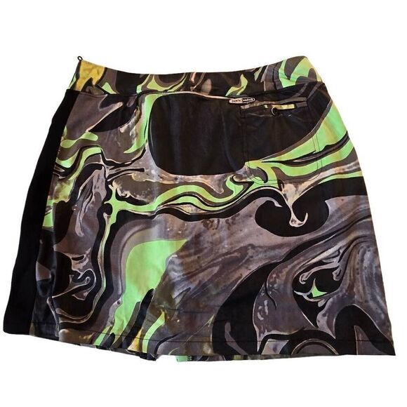 Jamie Sadock Womens Multicolor Athletic Golf Zippered Skort Size 8 - Picture 2 of 16